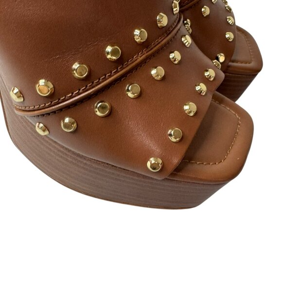 Michael Kors Studded Platform Sandals Women’s Size 9 –Leather Block Heel. NWOT - Picture 9 of 11